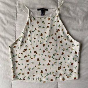 FOREVER 21 floral crop top